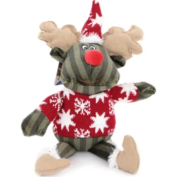 Hračka pro psa TRIXIE Sob s čepičkou 45 cm Barva: šedo-zelená