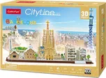 CubicFun CityLine Barcelona 186 dílků