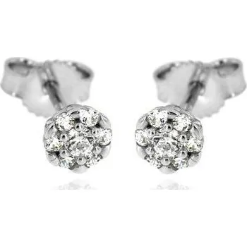 Náušnice Zlatnictví U Kostela Zlaté kytičky s bílými zirkony 1350 489618968