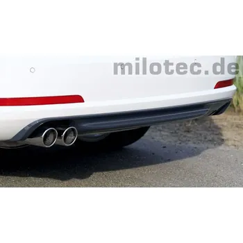 Nárazník Difuzor zadního nárazníku - ABS/ASA černý, Škoda Octavia RS II, 2004 - 2013, Combi / Limousine (10.677 04)