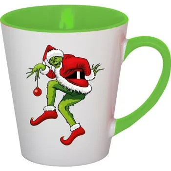 Hrnek kónický barevný s potiskem hrnek Grinch