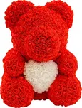 Rose Bear Červený medvídek z růží s…