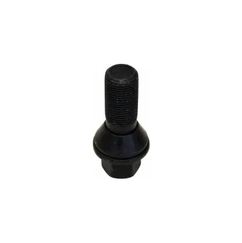 Matice na kolo Šrouby na kola M15x1,25x30mm černé, kužel, klíč 17