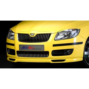 Tuning Horní lišta přední masky - ABS černý, Škoda Fabia II, 2007-2010, Limousine / Combi (11.516 04)