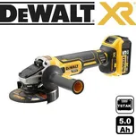 DCG405P2 Aku úhlová bruska 125mm, bezuhlíková 18V 2x 5,0Ah Li-Ion, kufr TStak, DeWALT