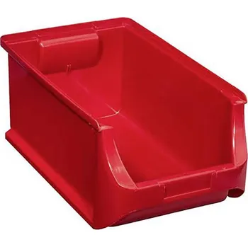 Úložný box Plastový box na drobný materiál, stohovatelný Allit (š x v x h) 205 x 150 x 355 mm, červená