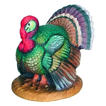 Vánoce Ornatis Krocan Provedení: Přírodní bez malování, Velikost stojících figur dospělých postav: 10 cm Dřevěná vyřezávaná socha Krocana