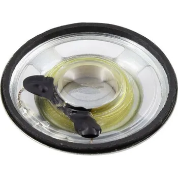 TRU COMPONENTS 1.57 palec 4 cm mini reproduktor 1 W 8 Ω Plastová membrána, Odolný proti vlhkosti, Transparentní membrána