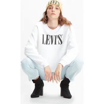 Dámská mikina Levi´s®mikina dámská GRAPHIC DIANA CREW - BÍLÁ