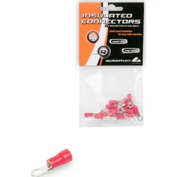 Elektrický konektor AUTOMAX Elektro Očko izol. červené RV1.25-4S - 20ks