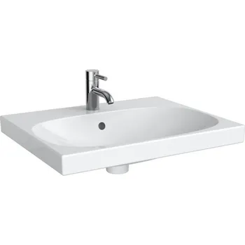 Umyvadlo Geberit Acanto umyvadlo 65x48,2 cm, s otvorem pro baterii, s přepadem, bílá (500.621.01.2)