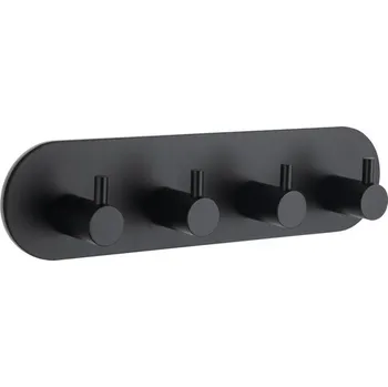 Věšák Čtyřháček form&style k nalepení černá WE KW51