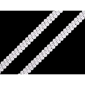 Prýmek šíře 8 mm, barva 1 (0) bílá