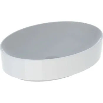 Geberit VariForm oválné umyvadlo na desku 55x40 cm, bez přepadu, bílá (500.771.01.2)