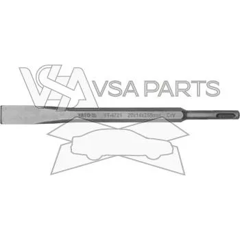 Sekáč YATO Sekáč plochý SDS+, 20 x 14 x 250 mm