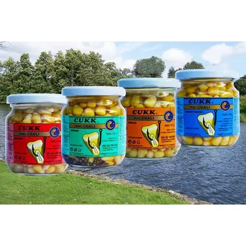 Návnadová surovina CUKK Kukuřice na háček extra dipovaná Příchutě: Vanilka Získejte slevu -5% za registraci v e-shopu