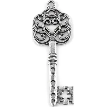 Přívěsek Přívěsek 21x56 mm klíč, barva platina