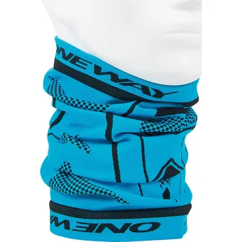 Šátek Šátek ONE WAY Bandana Seamless Blue/Black (Multifunkční šátek modročerný)