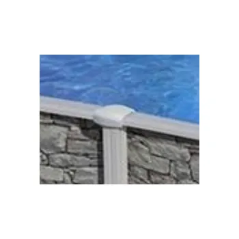 GRE Náhradní kryt bočního sloupku bazénu 120cm - díl EM rovný - šedý