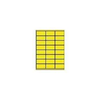 Samolepící etiketa Žluté fluo etikety Rayfilm R0131.0507F, 70x35 mm, 1.000 listů A4, 24000 etiket