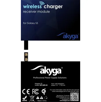 Qi adaptér Akyga AK-QIR-04 - Galaxy S5 - pro bezdrátové indukční nabíjení