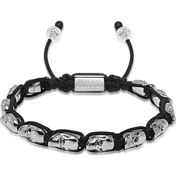 Náramek Náramek Stříbrná Lebka MSB001XL