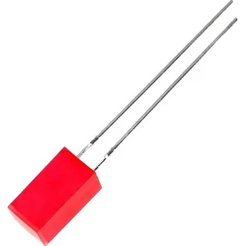 Elektronická součástka LED 5x5mm červená L-1553IDT
