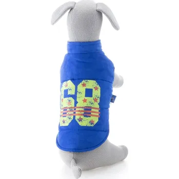 Obleček pro psa Vsepropejska Elfi oboustranná bunda pro psa Barva: Modrá, Délka zad (cm): 19, Obvod hrudníku: 27 - 30 cm