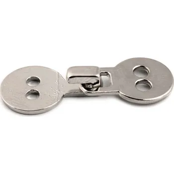 Kovové zapínání - pratelné, barva 1 nikl