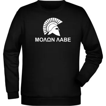 Pánská mikina Mikina MOLON LABE One Line - černá