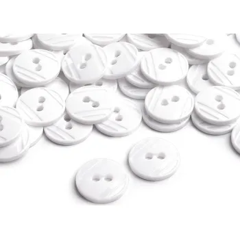 Knoflík Knoflík velikost 24", barva (101) bílá