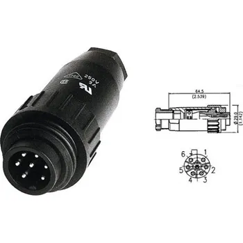Svářečka Konektor/zástrčka AMPHENOL |GYS| -7pin