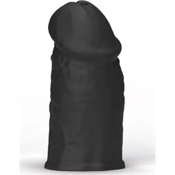 All Black Masturbators E-Boy, černý oboustranný realistický masturbátor