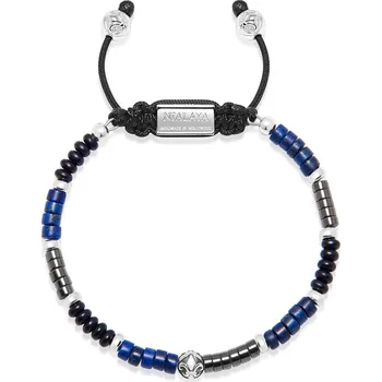 Náramek Náramek Heishi - černý, šedý a modrý MB4006XL