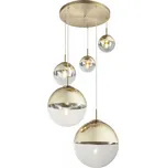 Globo 15855-5 závěsné stropní svítidlo Varus 3x40W | E27 + Sada inteligentní žárovky E14 s dálkovým ovladačem - RGB, WiZ