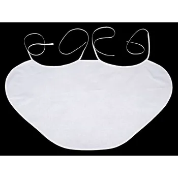 Svatební dekorace Svatební bryndák lemovaný šikmým proužkem - k dotvoření, barva bílá