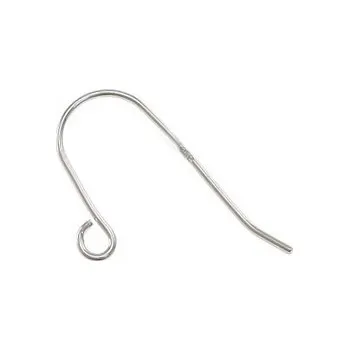 Materiál na výrobu šperku Šperky4U Stříbrné náušnicové zapínání otevřené - afroháček Ag 925/1000 - 1 kus - KST1021