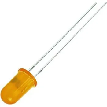 Elektronická součástka LED 5mm oranžová L-53ED