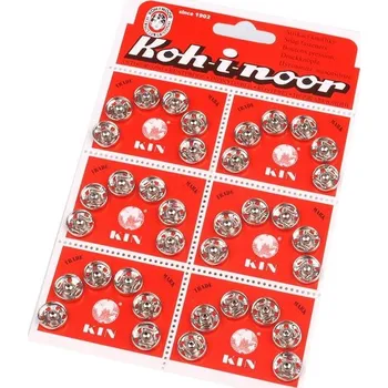 Kovové patentky / stiskací knoflíky vel. 4, barva nikl