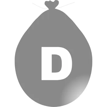 Balónek Balónek písmeno D stříbrné balonky.cz SD