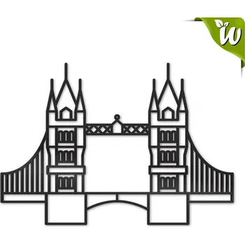 Dřevěná dekorace TOWER BRIDGE - mini