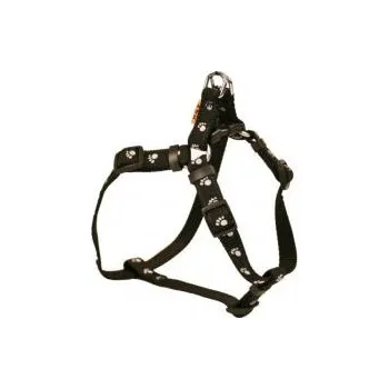 Postroj pro psa BafPet Postroj popruh TLAPKY č.1 černý 10 mm