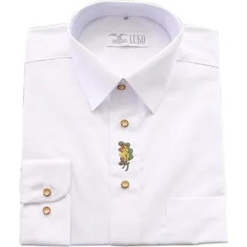 Pánská košile Luko 112133 myslivecká košile s dlouhým rukávem s výšivkou Velikost: 43,