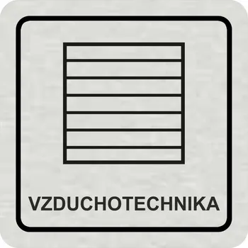 Samolepící etiketa Piktogram - Vzduchotechnika
