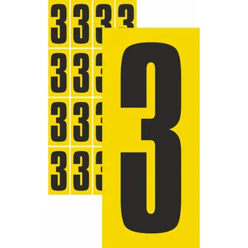 Samolepící etiketa Čísla samolepicí 3 samolepící vinylová fólie velikost znaku 200 mm