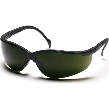 ochranné brýle Pyramex Venture II ESB1860SF, svářečské ochranné brýle, 3.0 IR filtr, černé obruby, tmavě zelené