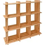 Dema Dřevěný policový regál 9 masiv 113…