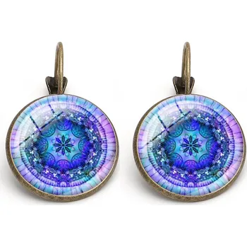 Náušnice Náušnice s francouzské háčky---Čas 1 (bronzová barva)