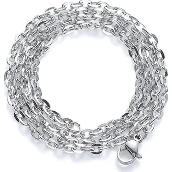 Řetízek Řetízek na krk - Očko ovál - 1 mm / 45 cm