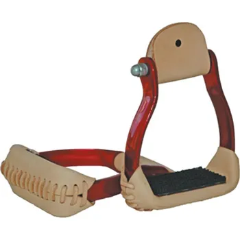 Jezdecké sedlo Pool´s Třmeny BARREL barevné Třmeny: červená